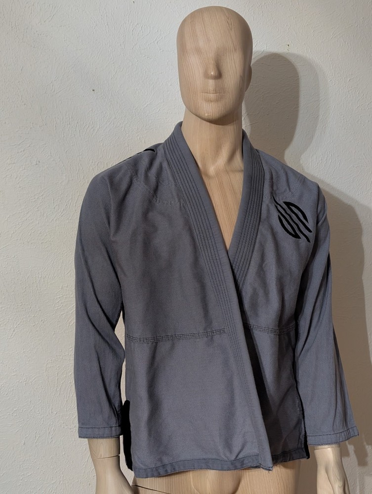 Sanabul Essential BJJ Gi Kimono Top for Men Brazilian Jiu Jitsu Gi Size A1 Grey