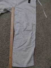 Fuji Kimono Martial Arts Uniform Pants White Drawstring Karate Judo Size 6