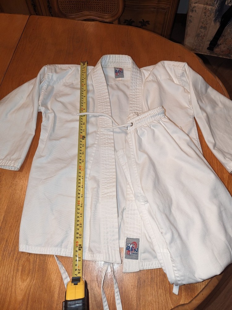 Karate Suit Uniform Gi Small Size 140 Ren Cotton Blend