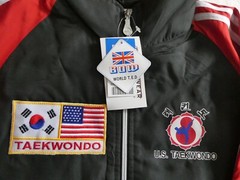 Taekwondo Warm up Jacket & Pants US TKD Bow Outwear Hoodie New Jacket With Tags