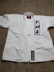 Breakpoint Jiu Jitsu Gi Kimono Top Size K3 Youth White Long Sleeve Belt