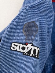 Gracie Barra Storm Gi Jacket Adult A1 Blue (READ) Blue Jiu Jitsu Pro Lite Aero