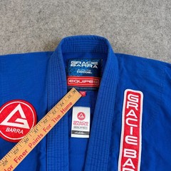 Gracie Barra Blue GB Equipe Edition Jiu Jitsu Kimono Jacket Youth Size 5 Y5
