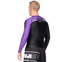 Fuji Sports Freestyle 2 IBJJF Ranked BJJ Jiu Jitsu Long Sleeve Rashguard Purple