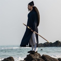 Taoist Robes Taichi Clothing Kungfu Practice Martial Arts Clothes Hanfu Men Robe