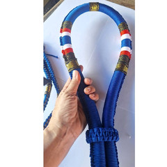 Mongkol Boxing Headband Premium Color Blue Handmand Prajiat Muay Thai Armbands S