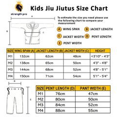 BJJ Gi Kids Brazilian Jiu Jitsu Gi Preshrunk Fabric MMA & Jiu Jitsu Uniform