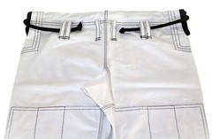 Martial Sports Premium Brazilian Jiu Jitsu Gi White/Blk Free Belt Free Shipping