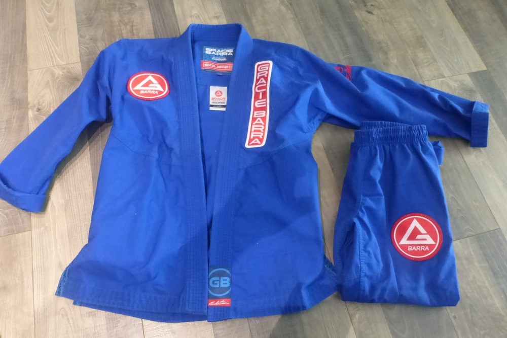 Gracie Barra GB Kimono Gi Jacket Youth Y6 Blue MMA Jiu Jitsu Uniform