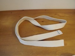 MACHO MARTIAL ARTS BELT 100% COTTON WHITE YOU CHOOSE 00/130 or 00/120 GI BELT