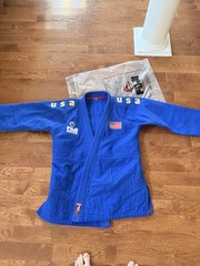 Blue Fuji USA Euro Comp Judo Gi, 3.5 lightly used