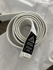 Gracie Jiu Jitsu White GI 0/130 Kids BJJ 100% Cotton + Belt