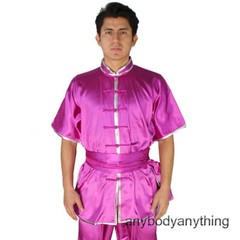 Men Women Kung Fu Tai Chi Uniform Martial Arts Wushu Suit Sleeveless Outfit 4XL