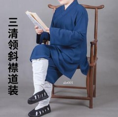 Summer Men Wudang Taoist Robes Wushu Kung Fu Tai Chi Morning Exercise Uniforms
