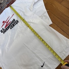 VTG Nike Korea Taekwondo White Karate Kimono Embroidered Swoosh Logo 9/190