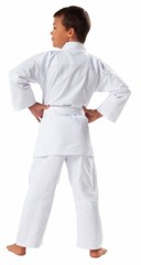 Taekwondo Uniforms White PolyCotton Martial Art 8oz Gi New with belt Kids Unisex