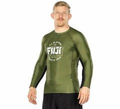 Fuji Bam Bam MMA BJJ Jiu Jitsu LongSleeve Long Sleeve LS Rashguard – Green
