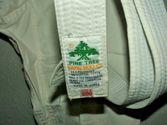 Vtg Pine Tree Sang Moo Sa Martial Arts White Gis Karate Top Pants Belt Men’s