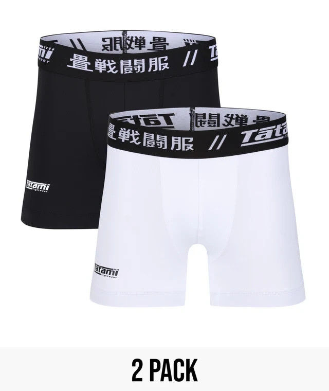 Tatami Grappling Underwear (2 Pack) Black/White Euro XL