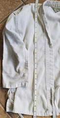 Size 00 Kids White Martial Arts Gi 3 pieces top bottom belt