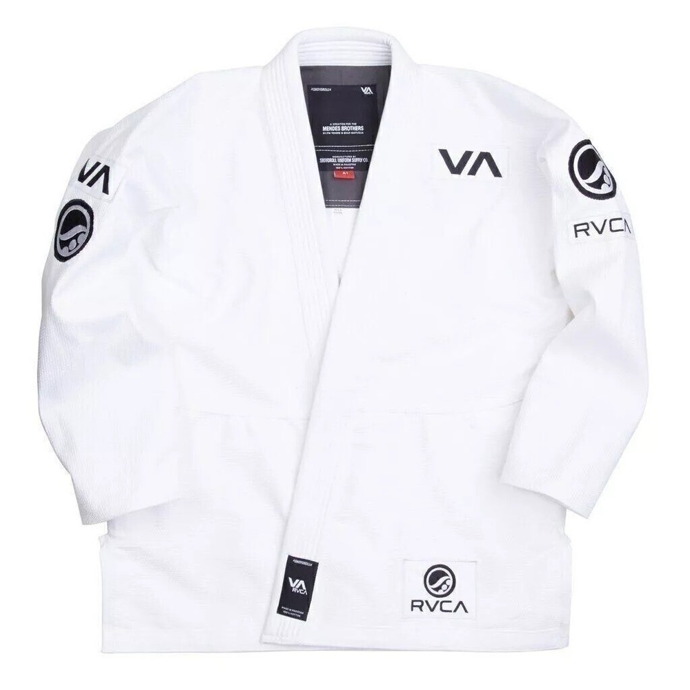 Shoyoroll RVCA BJJ Gi White Jiu Jitsu Suit Batch# 60 Best Selling Uniform Adult