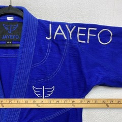 JAYEFO Jiu Jitsu Gi Kimono Suit Mens A1 Blue BJJ Karate Uniform Set