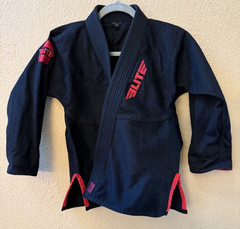 Elite & On the Mat Martial Arts Jiu Jitsu BJJ GI Black White Uniform C1 Child