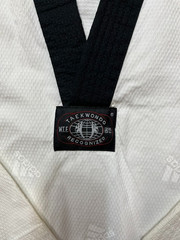 adidas adi fighter elite taekwondo white dobok uniform jacket korea size 6/200cm