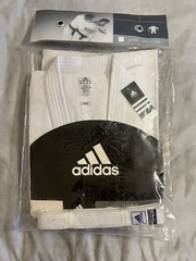 Adidas Judo Jiu-Jitsu White Training Uniform Full Set J500 190cm UFC Gym NWT