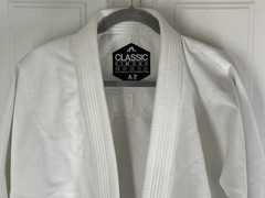 Classic Kimono (Adult Size A2) White Heavyweight Cotton/Polyester Jiu Jitsu Top