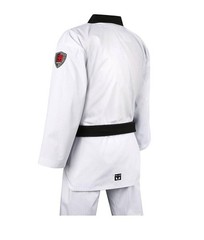 MOOTO BS 5 WT Taekwondo Standard Uniform Black Neck | Adult & Kids TKD Dobok