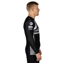 Fuji Mount MMA BJJ Jiu-Jitsu LongSleeve Long Sleeve LS Rashguard – Grey