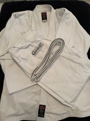 ProForce Gladiator Mart-Arts Gi Uniform Set White Size 3 Jacket Pants Belt NWOT