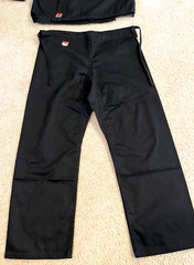 GTMA Martial Arts GI Karate 2-Piece Black Size 3/170 Adult Unisex