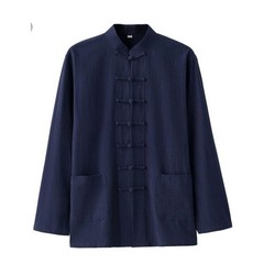 Men Traditional Chinese Tang Suit Coat Jacket Kungfu Wingchun Uniform Outlit Hot