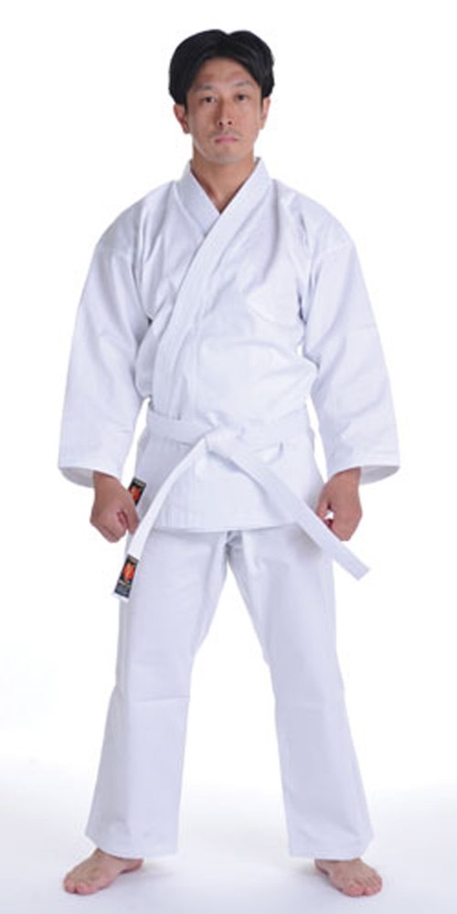KANKU NEW White Karate Uniform, Gi 7.5 oz Adult Kids w/White belt Tae Kwon Do