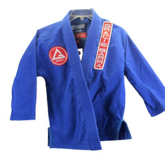 Gracie Barra Equipe Jiu Jitsu Gi Youth Jacket Blue BJJ Active Kimono Jacket Y4