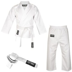 FISTRAGE Karate Gi 8oz Lightweight Uniform Martial Arts Beginner Training Suit
