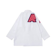Albino and Preto BRP Herringbone Classic BJJ Gi Brazilian Jiujitsu Kimono MMA