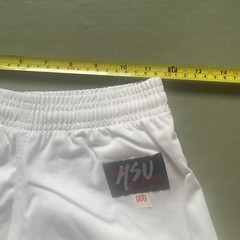 Karate Gi HSU Medium weight White 100% Cotton Size 000