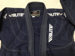 Elite Sports Jiu Jitsu MMA Karate Size C1 Youth Blue Top Short Sleeve Training