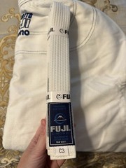 Kids Fuji Suparaito Kimono Gi White BJJ