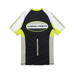 A&P VGB COMP SS RASHGUARD & TRINING MMA SHORTS NO GI GRAPPLER– ALBINO & PRETO