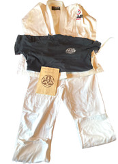 Fuji Brazilian Jiu Jitsu White Kimono size A3 full uniform T-shirt Practice Book