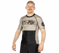 Fuji Special Ops MMA BJJ Jiu Jitsu ShortSleeve Short Sleeve SS Rashguard – Tan