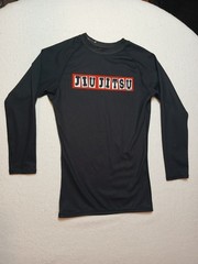 SBMT Retro Jiu Jitsu Long Sleeve Rashguard – Black Red White – Women’s Medium