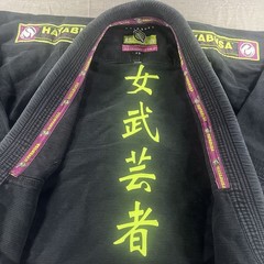 Hayabusa Onna Bugisha Jiu Jitsu Gi Black Jacket Adult F3 Pearl Weave 100% Cotton