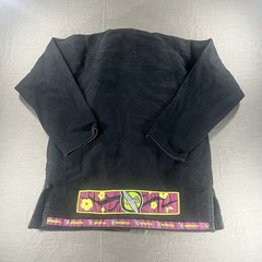 Hayabusa Onna Bugisha Jiu Jitsu Gi Black Jacket Adult F3 Pearl Weave 100% Cotton
