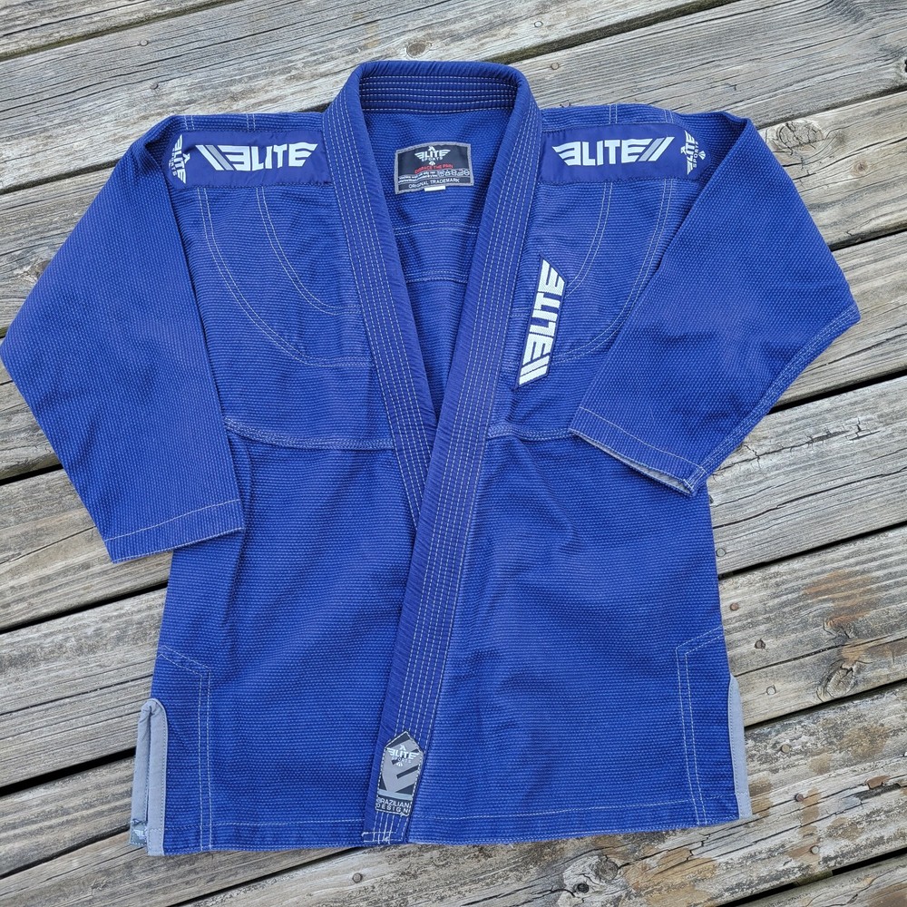 Elite Sports BJJ Gi Youth Size C3 Blue Brazilian Jiu Jitsu Top Martial Arts Kids