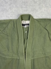 93brand Gi Jacket Kimono Top A1 Medium Olive Green Mens 100% Cotton Jiu Jitsu